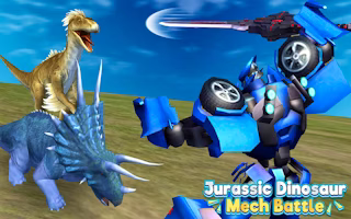 Jurassic Dinosaur Mech Battle